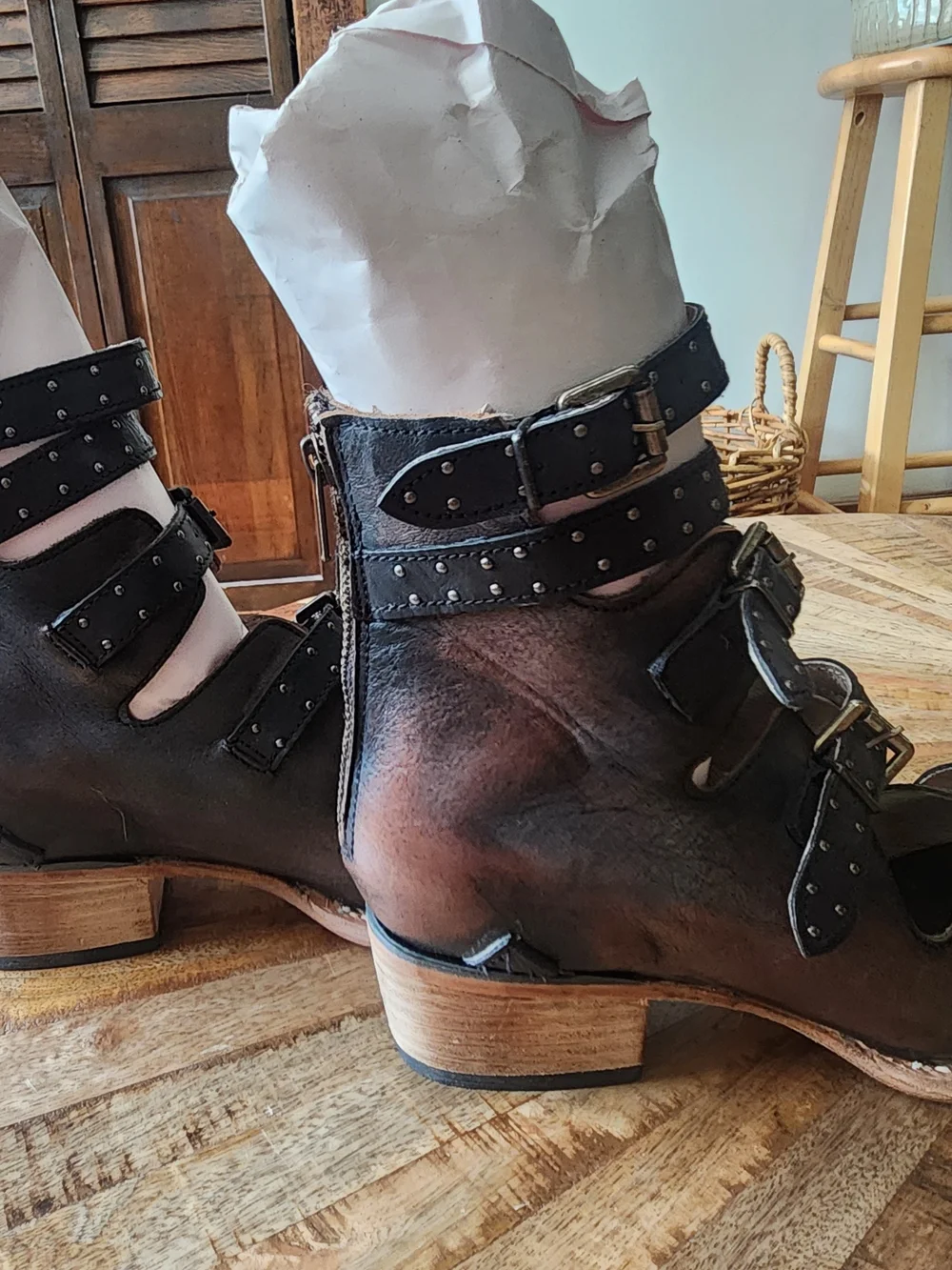 freebird Gunnar Multi-Buckle Strappy Sandals (Altered)